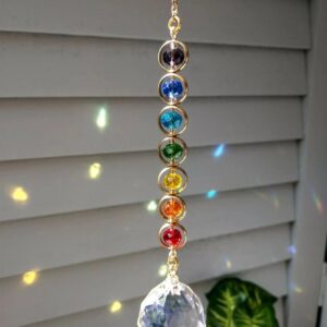 Suncatcher Cristal Arc-en-Ciel – Mobile Méditation & Décoration Maison