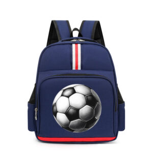 Sac à dos pour garçons et filles de la maternelle, cartable à bandoulière imprimé de Football, aquarelle, fermeture éclair, sac à dos pour enfants, nouvelle collection