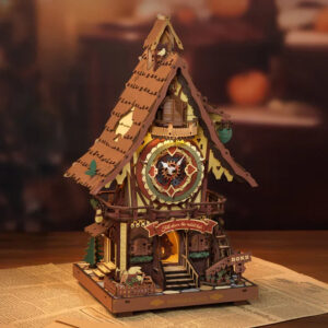 Horloge Coucou Mécanique 3D en Bois – Kit DIY Décoratif