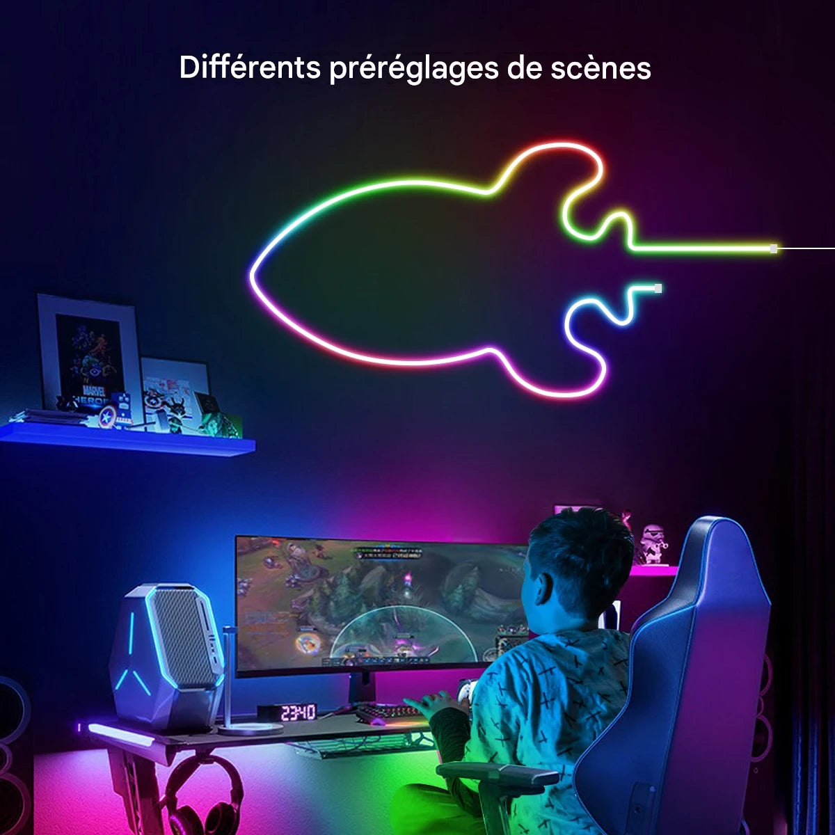 Bande LED Néon RGBIC Bluetooth – Étanche, 1 à 5 m – Image 13