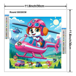 Diamond Painting Chiens Cartoon – Chase, Roxi et Skye